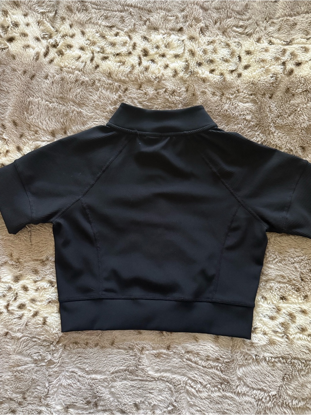 Fitted Athletic Ribbed Zip Up - Picture 4 of 4
